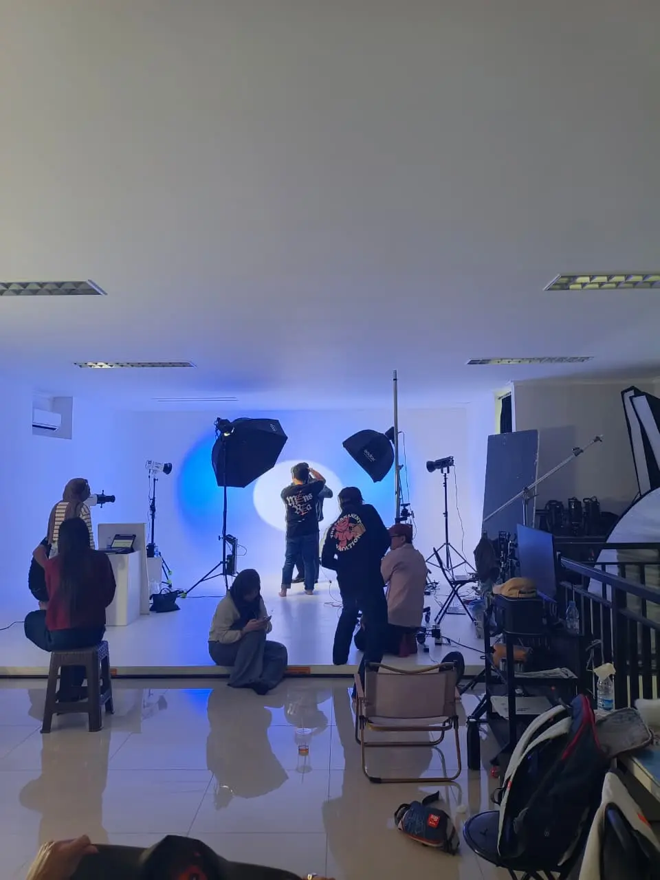 Shooting in Studio